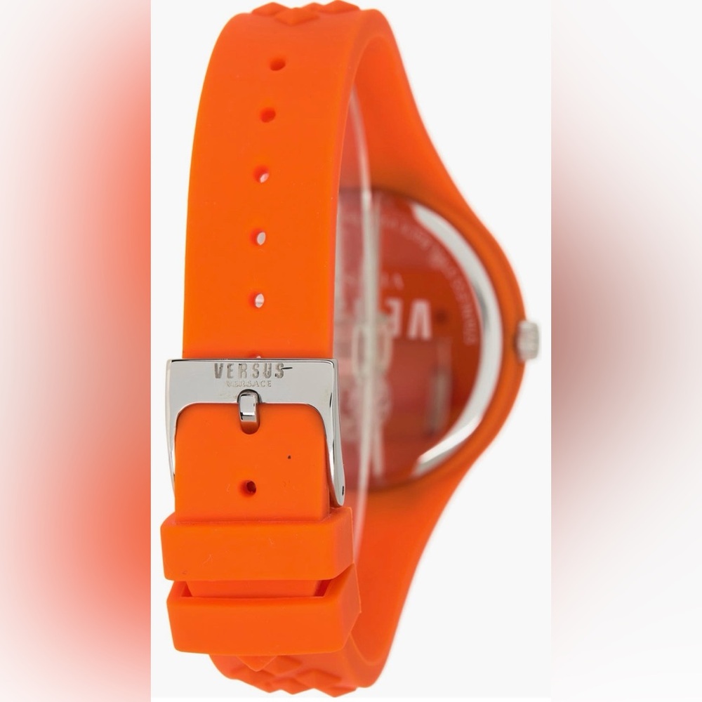 Versus Versace Fire Island Orange Silicone Watch 39mm w/ Pouch & Card NWT - Picture 4 of 10